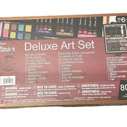Darice Studio 71 Deluxe Art Set,” based on its condition and the included materials: