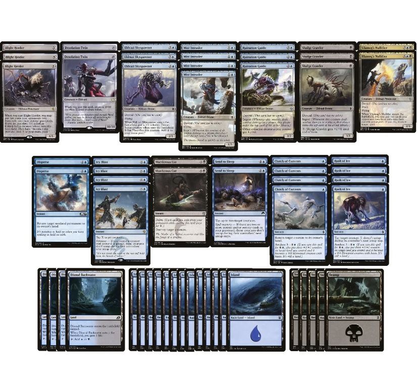 Blue Black Eldrazi Control Deck - MTG Magic the Gathering - Ready to Play!!!