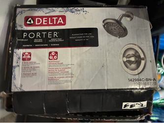 Brand New Delta Porter Shower Faucet Trim Kit, Brushed Nickel