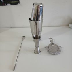 Bartender Kit for Only 20 dollars. 
Included original Japanese Koriko Shaker (the best in the world) - jigger - strainer and bar spoon.
Incredible dea
