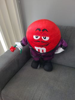 Valentine Red m&m plush doll