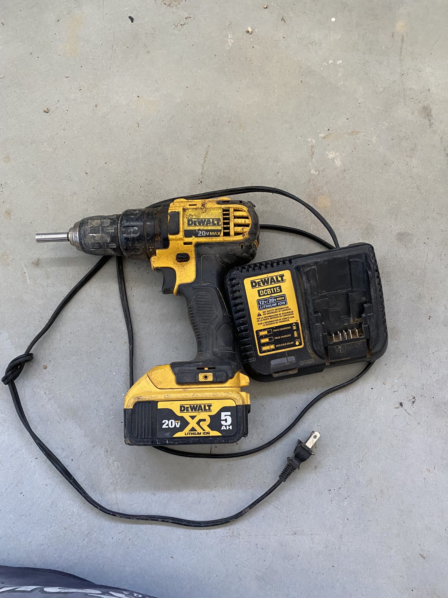 Drill battery and charger