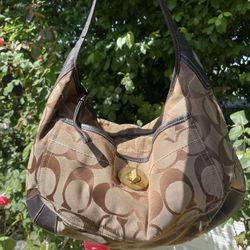 Vintage Coach Signature Ergo Hobo Shoulder Bag 