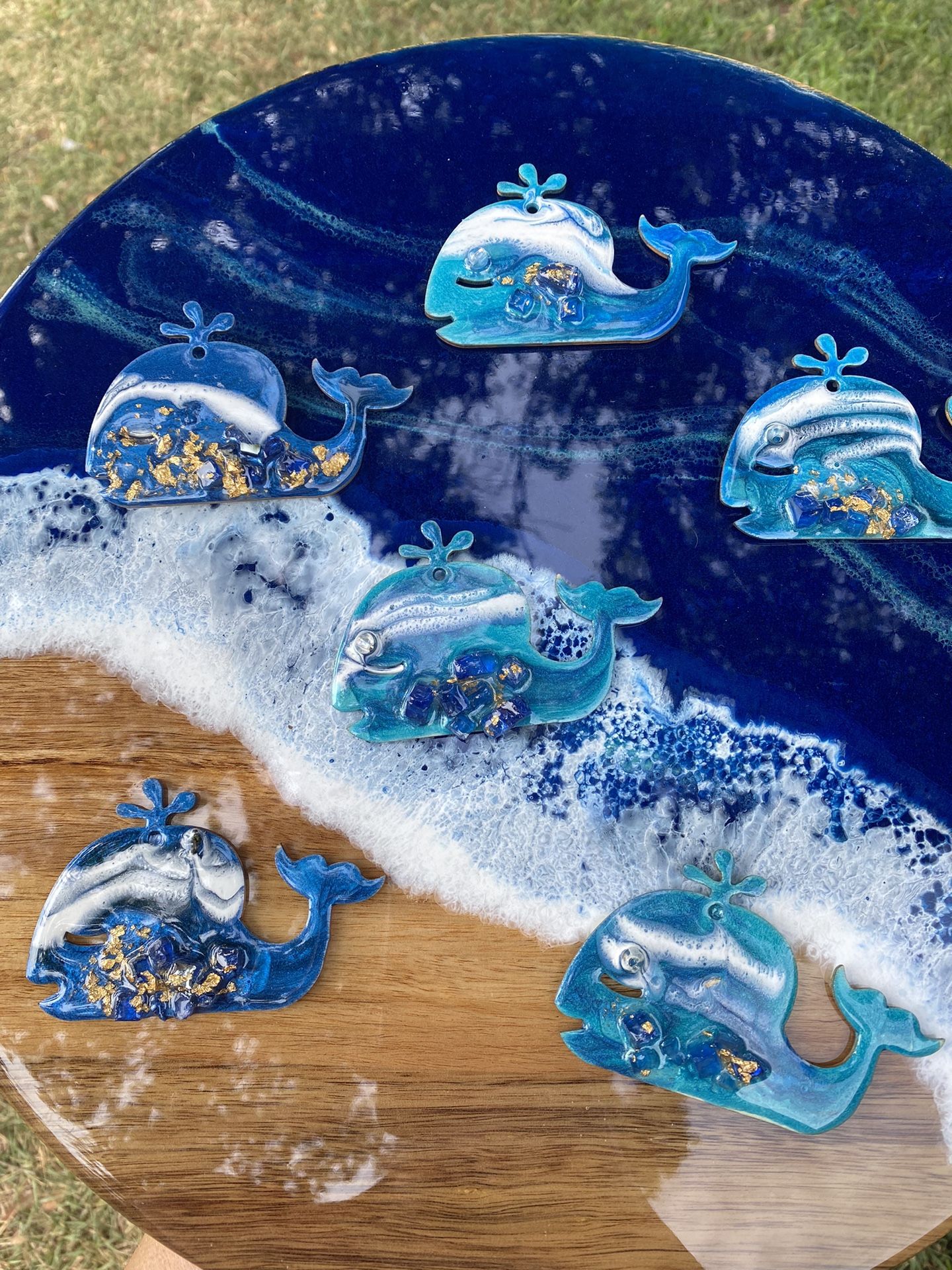Whale Ornaments Resin