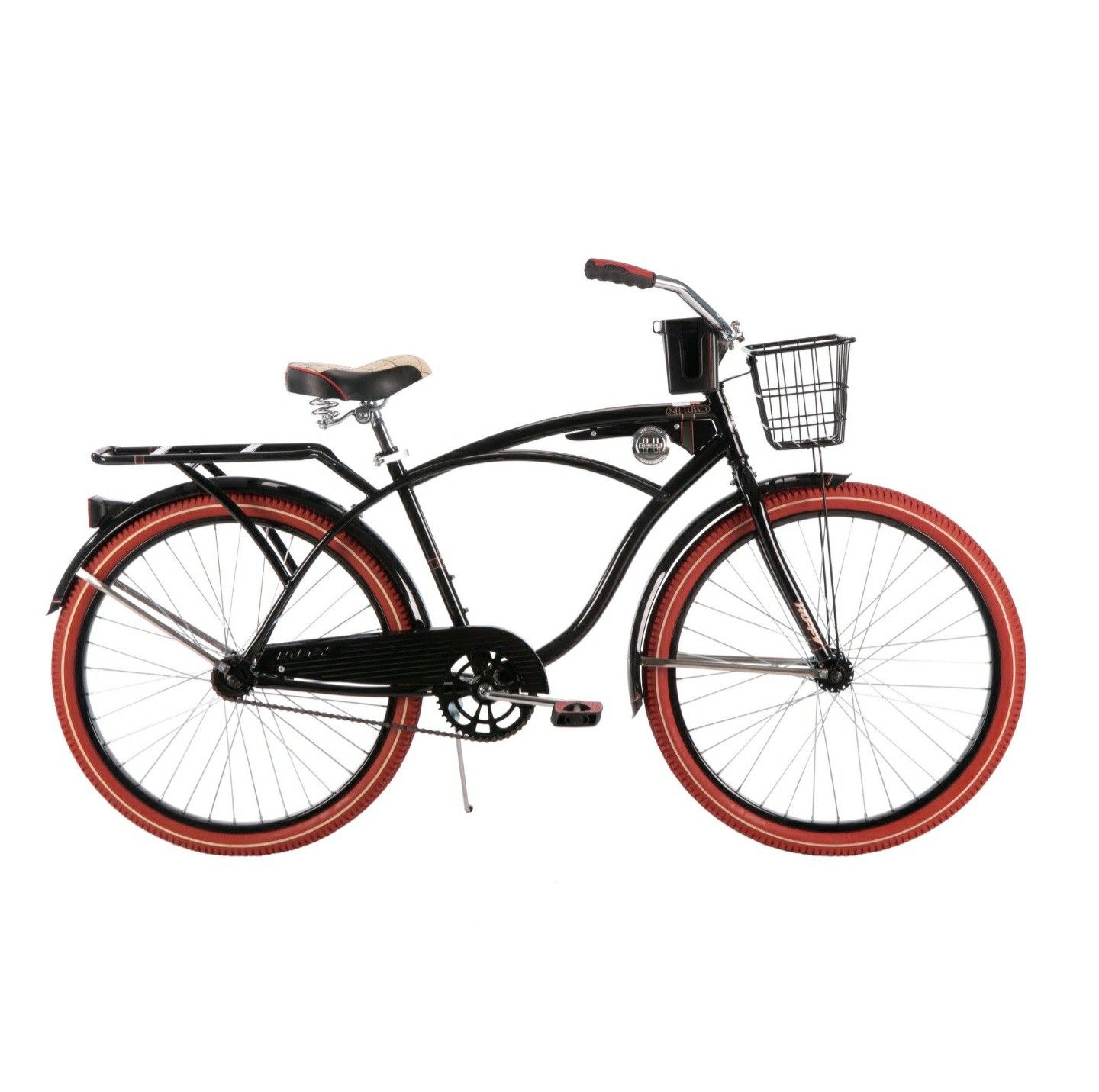 Huffy 26” Nel Lusso Men's Cruiser Bike, Matte Black