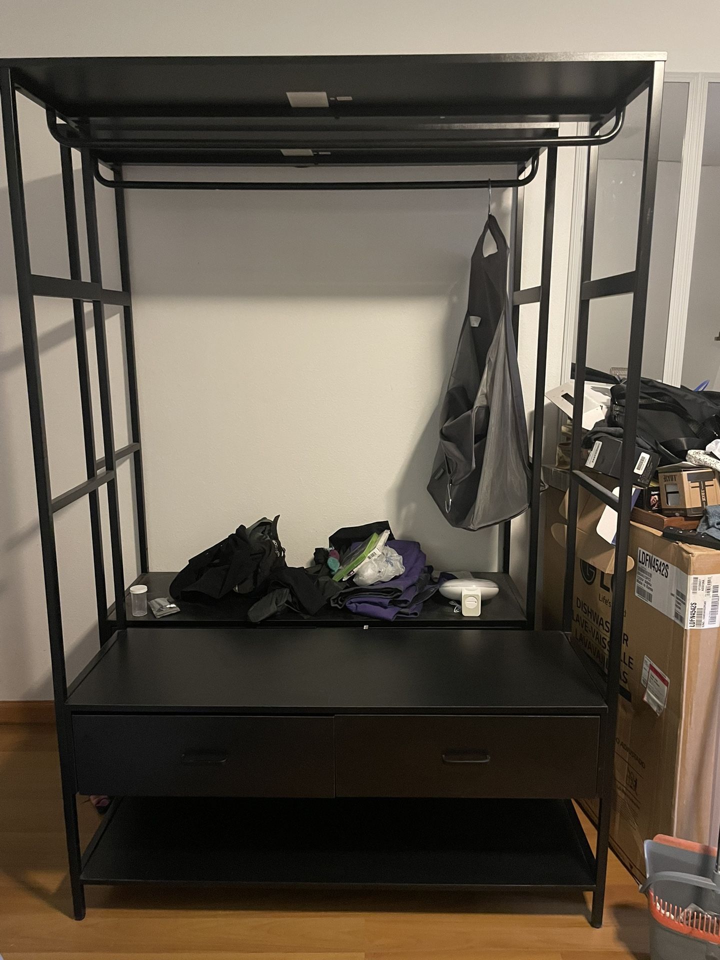 Heavy duty Standing metal closet organizer