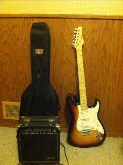 Like new Austin guitar with amplifier