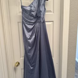 New dusty blue formal dress