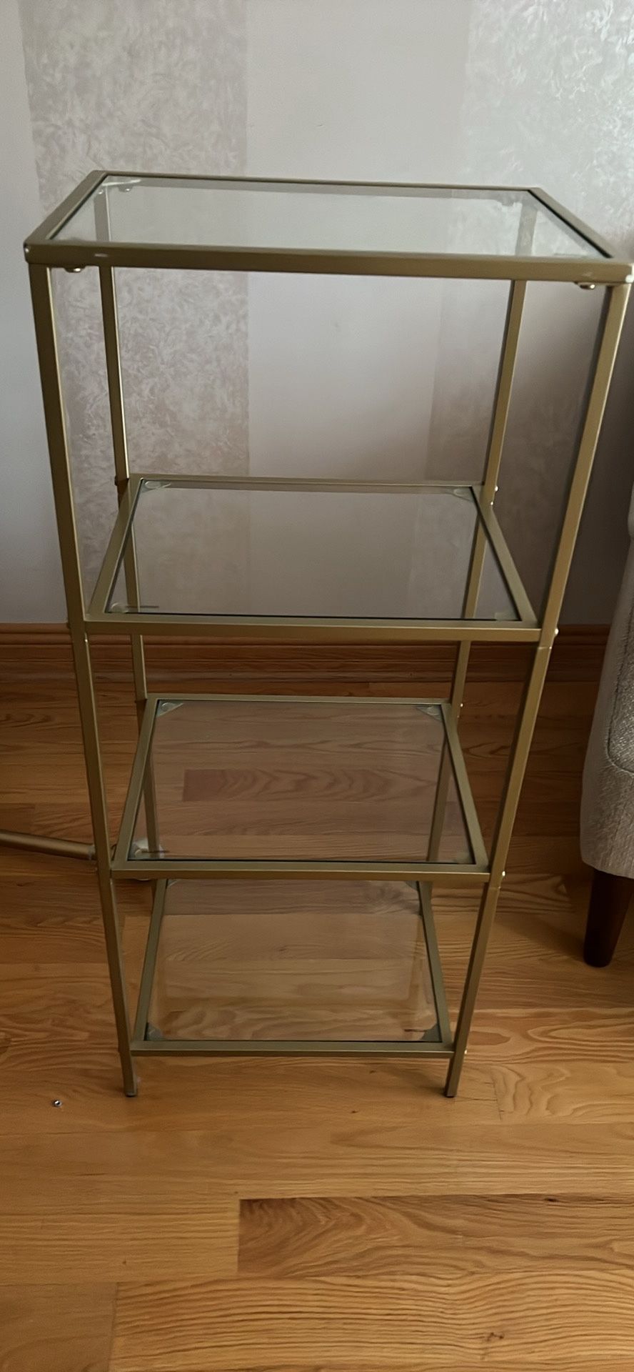 Gold And Glass Stand