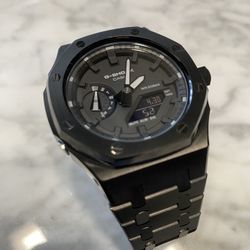 CasiOak Metal G-Shock Blackout Casio Watch 