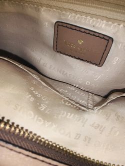 Kate Spade Tan Cream Leather Purse Handbag Thumbnail