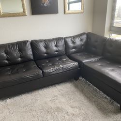 Faux leather Couch 