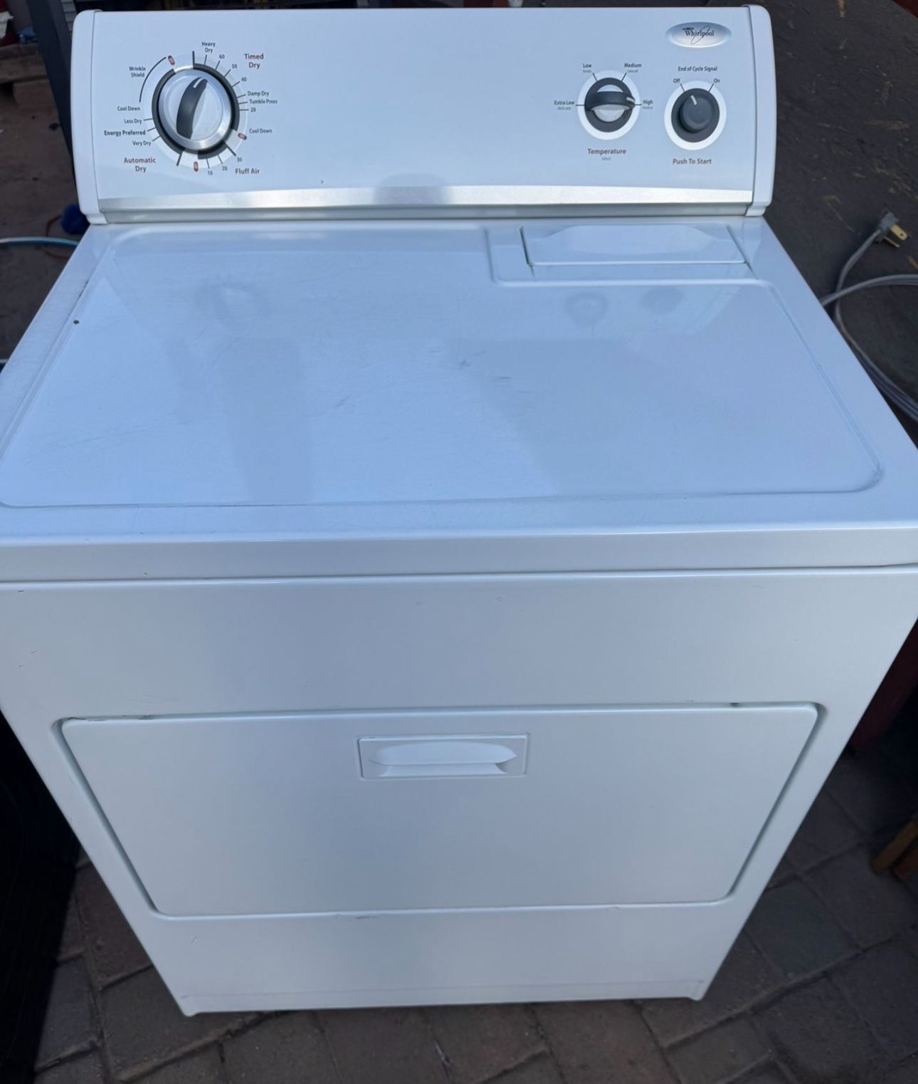 Whirlpool Dryer White 7.0 Cu.Ft Electric