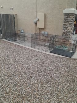 Medium Large Or X-Large Metal Wire Pet Dog Kennel Crates $30-$60 each See All Photos Read Description