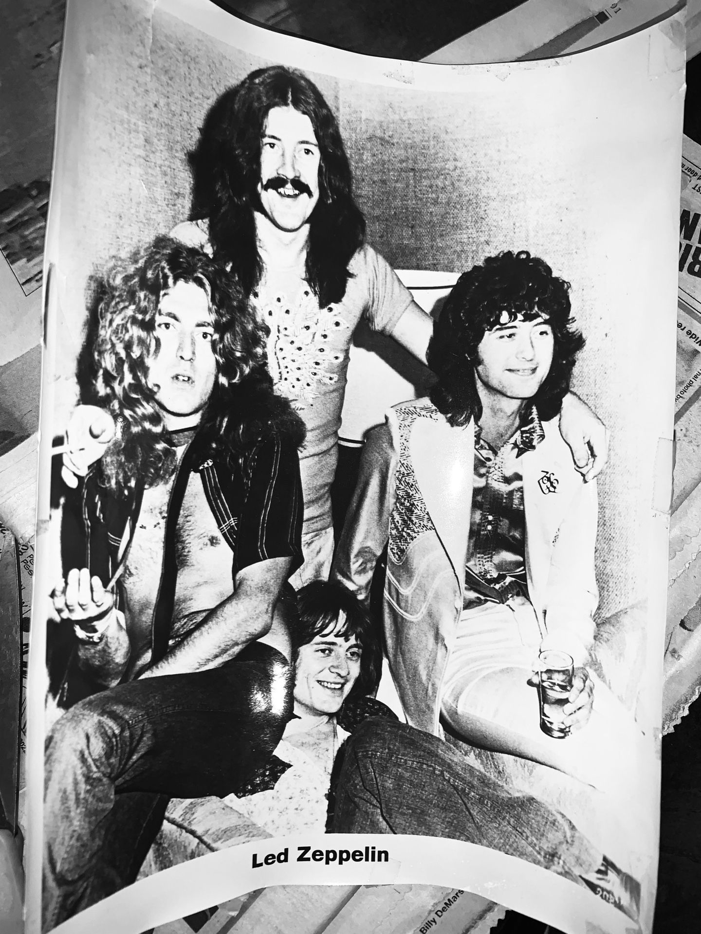 Led Zeppelin 1977 tour photo from Philadelphia spectrum