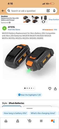 New In Box!! Battery , 2 Packs