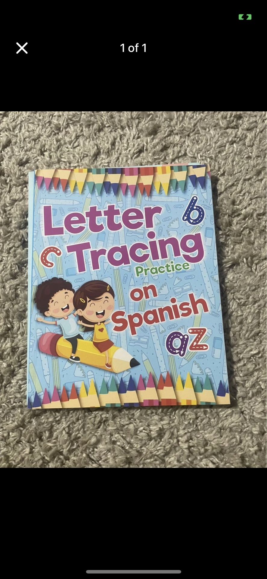 Letter Tracing Practice on Spanish