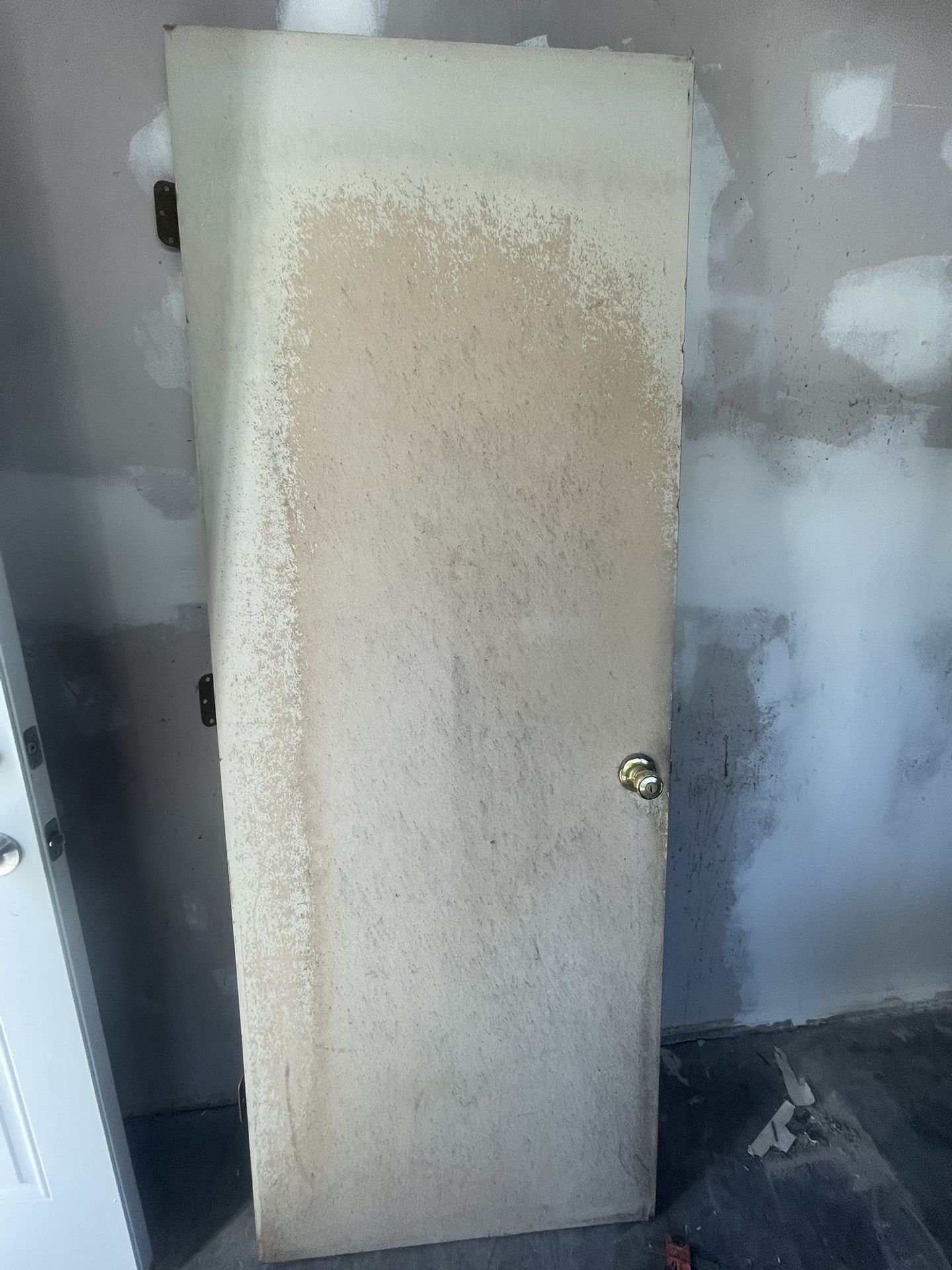 ~! 30” x 80” Duty Garage Exterior Solid Man Door 🚪 