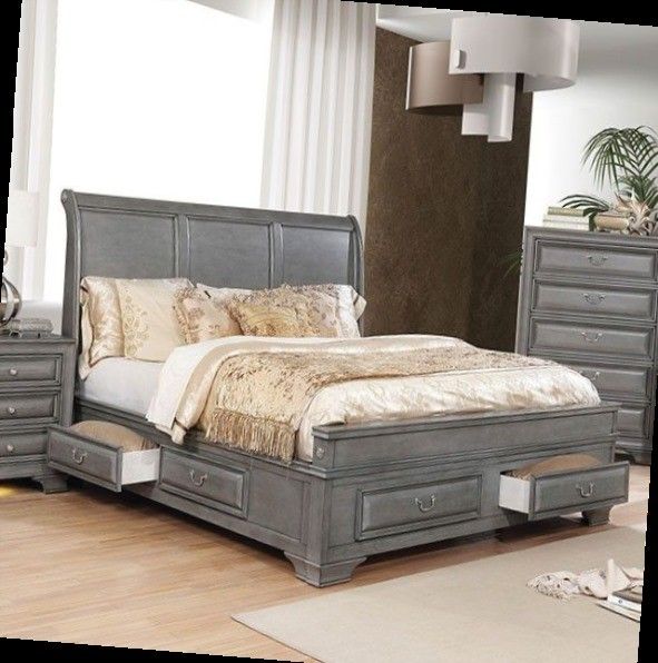 Queen Bed Frame Dresser Mirror One Nightstand Free Local Delivery Check The Description