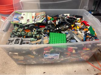 Large Tote Full of Genuine LEGO Bricks – 35–50 lbs – $300