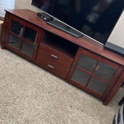 Entertainment center desk 