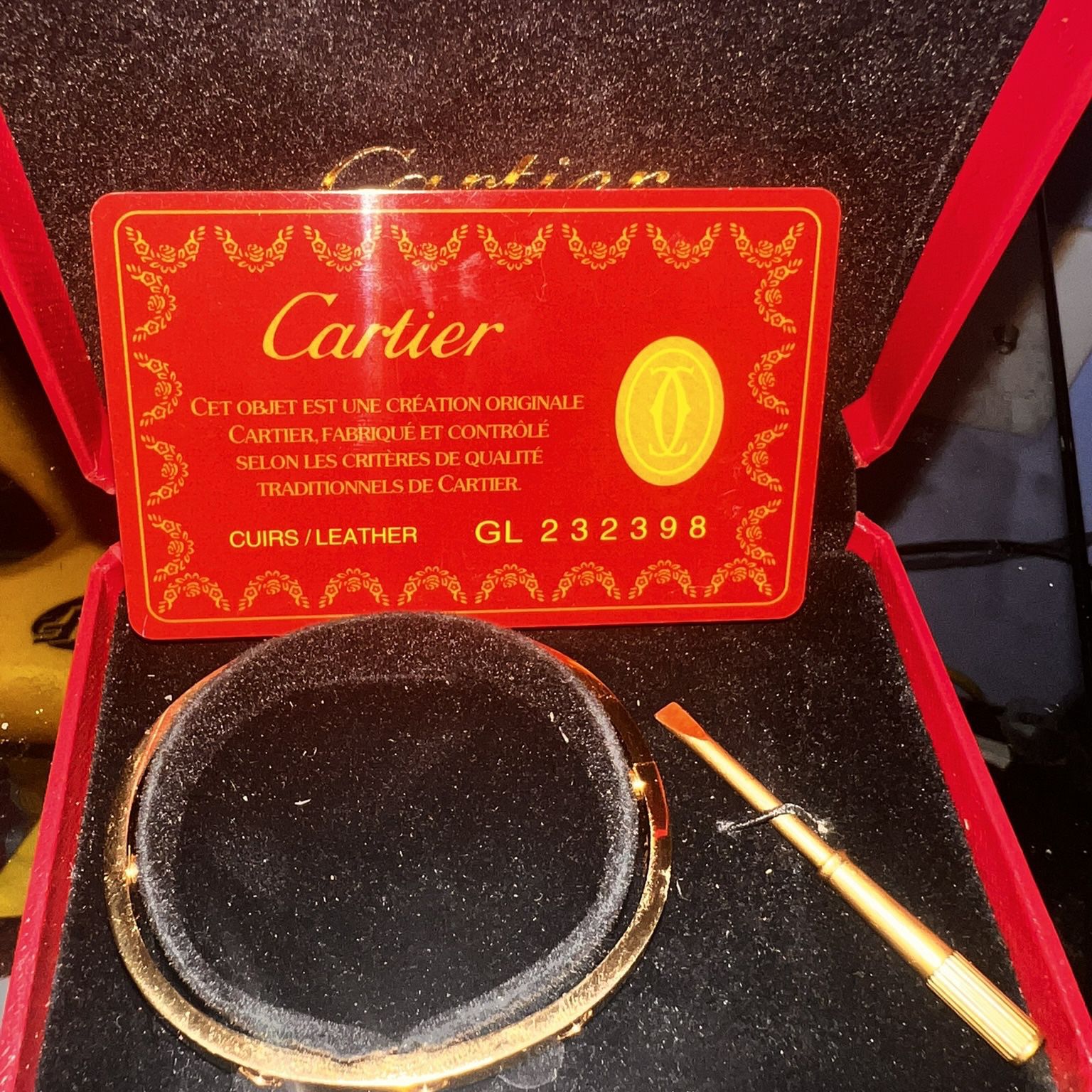 Cartier Yellow Gold LOVE BRACELET, 10 DIAMONDS