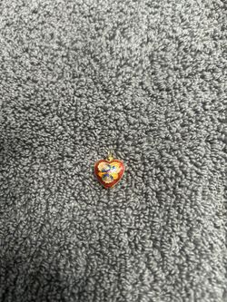Pretty multicolored heart pendant