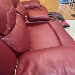 Red couches 