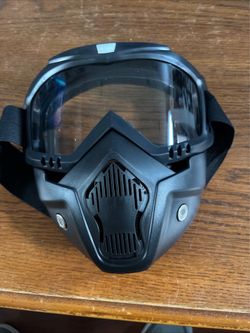 Black Paintball Mask -New