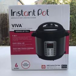 NEW Instant Pot VIVA Black Stainless 6-Quart 9-in-1 Multi-Use Pressure Cooker (UNOPENED) 