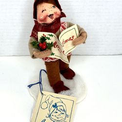 Vintage 1994 Annalee “Old World Caroler – Boy” Christmas Doll