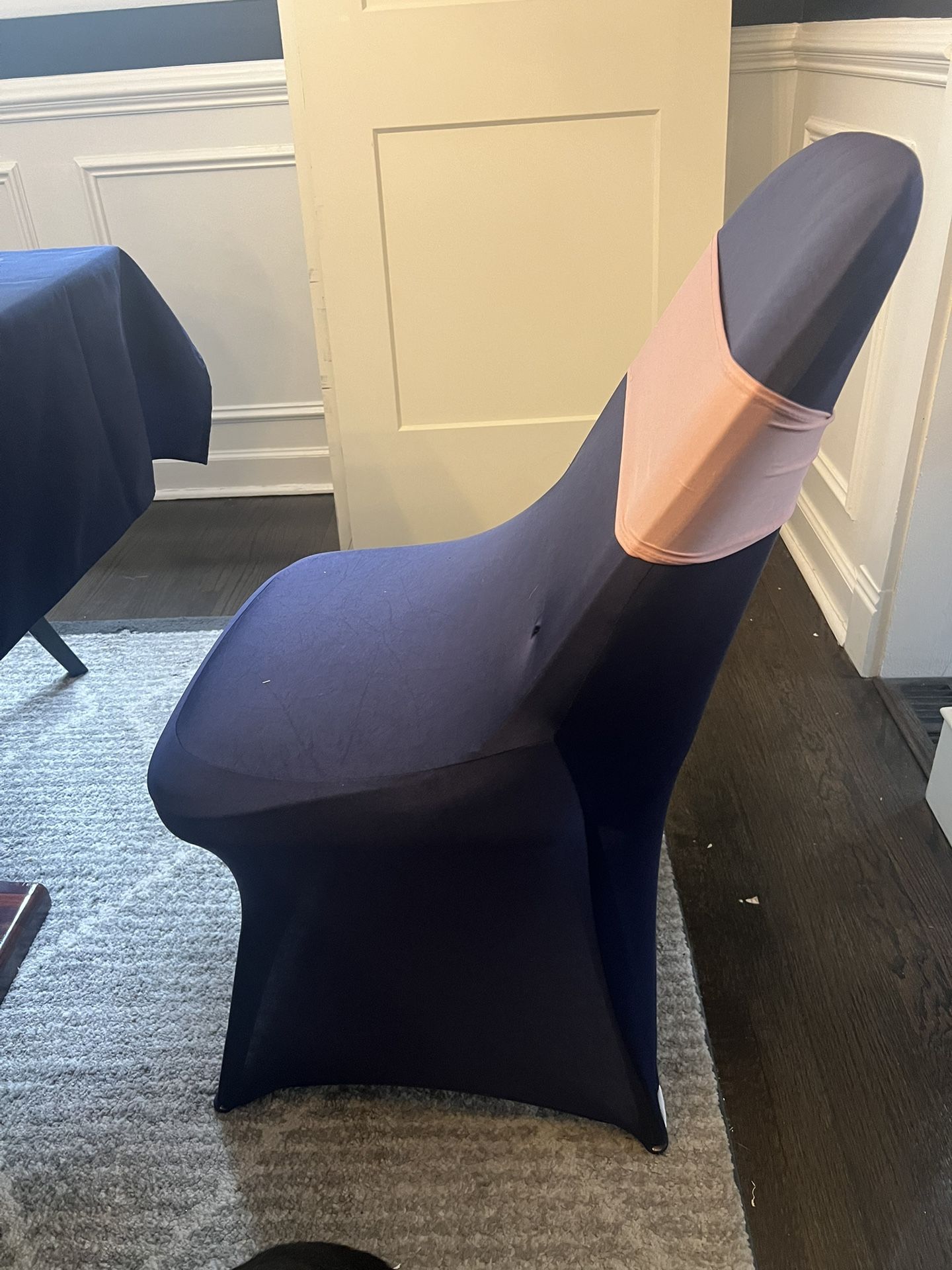 Navy Blue Chair Covers