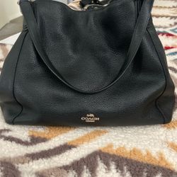 Coach Black Hobo Leather Bag 