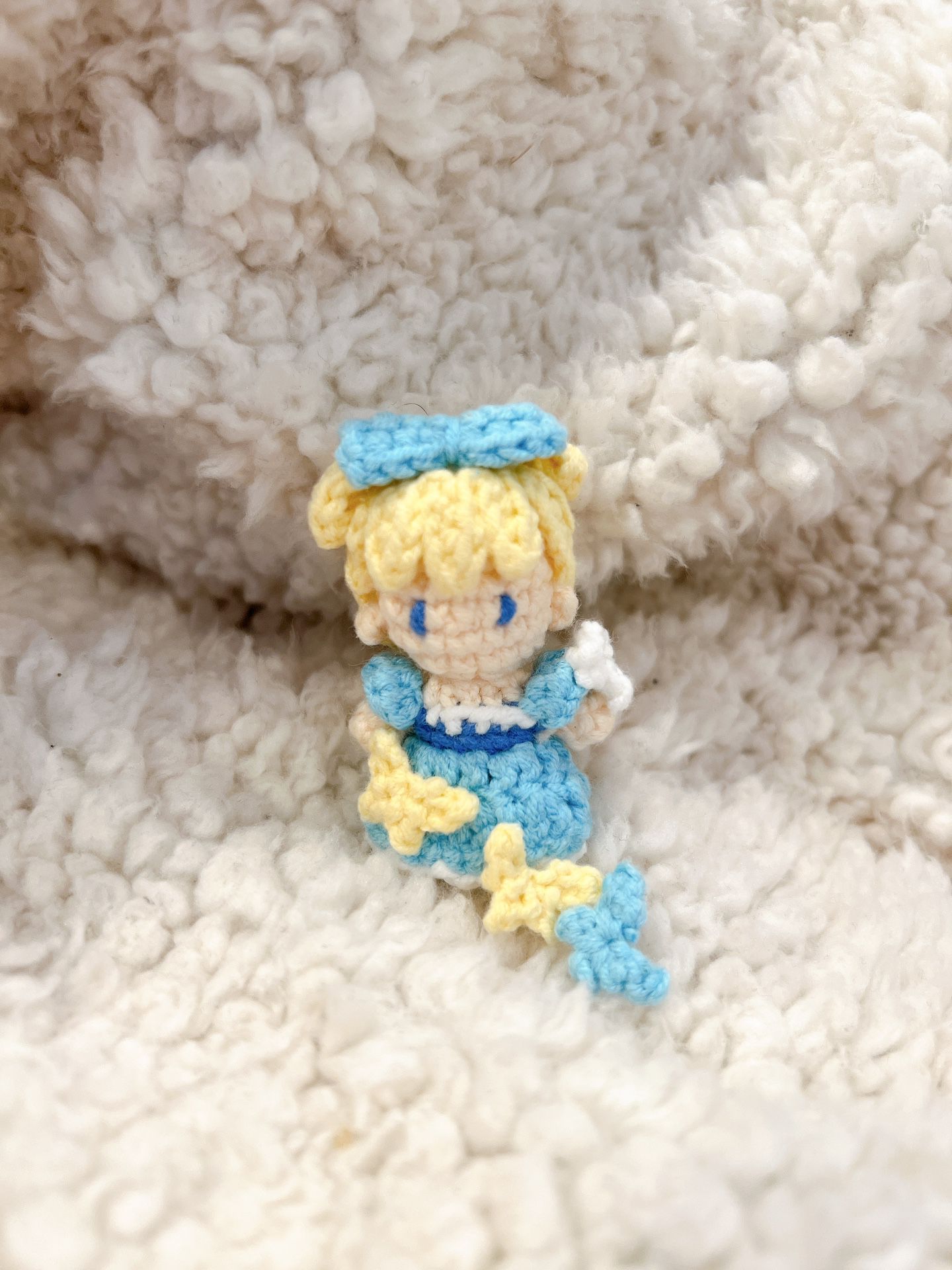 Crochet Cinderella Bag Charm/Handmade Cinderella Doll/Gift for girl for  Sale in West Covina, CA - OfferUp