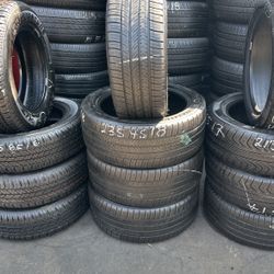 235/45R18 MICHELIN A SET OF FOUR USED TIRES, Ask me any size or brand of your preference