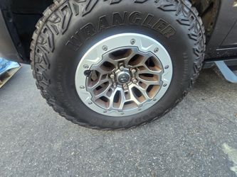 2025 Ram Trx original tires and rims with spacers