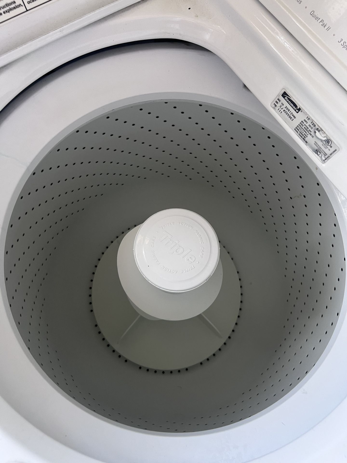 Selling kenmore washer and dryer combo
