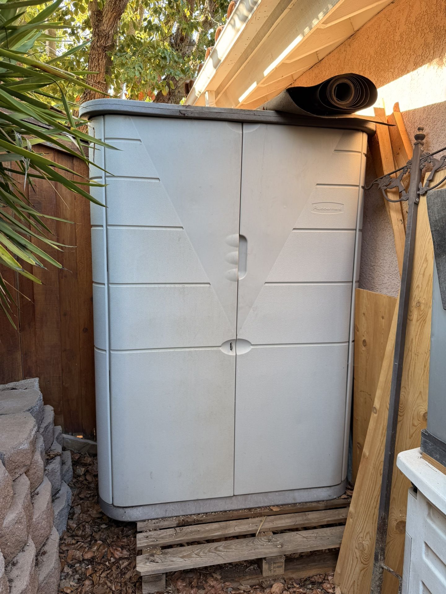 Rubber made 3 by 5 shed