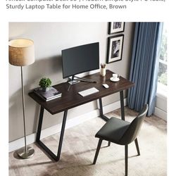 Computer Desk 55", Chair, Protective Mat and Phone Charging Lamp