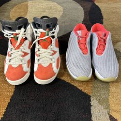 Bundle Lot of 2 Nike Air Jordan ‘Gatorade’ & ‘Wolf Grey Infrared’ Shoes Size: 8