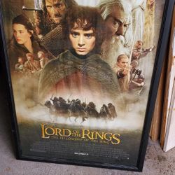 Framed LOTR Movie Poster