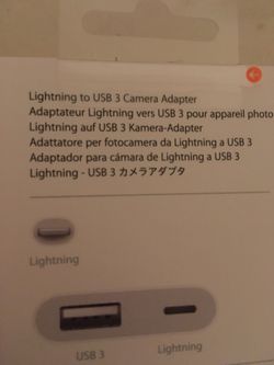 Apple Adaptateur Lightning vers USB Camera