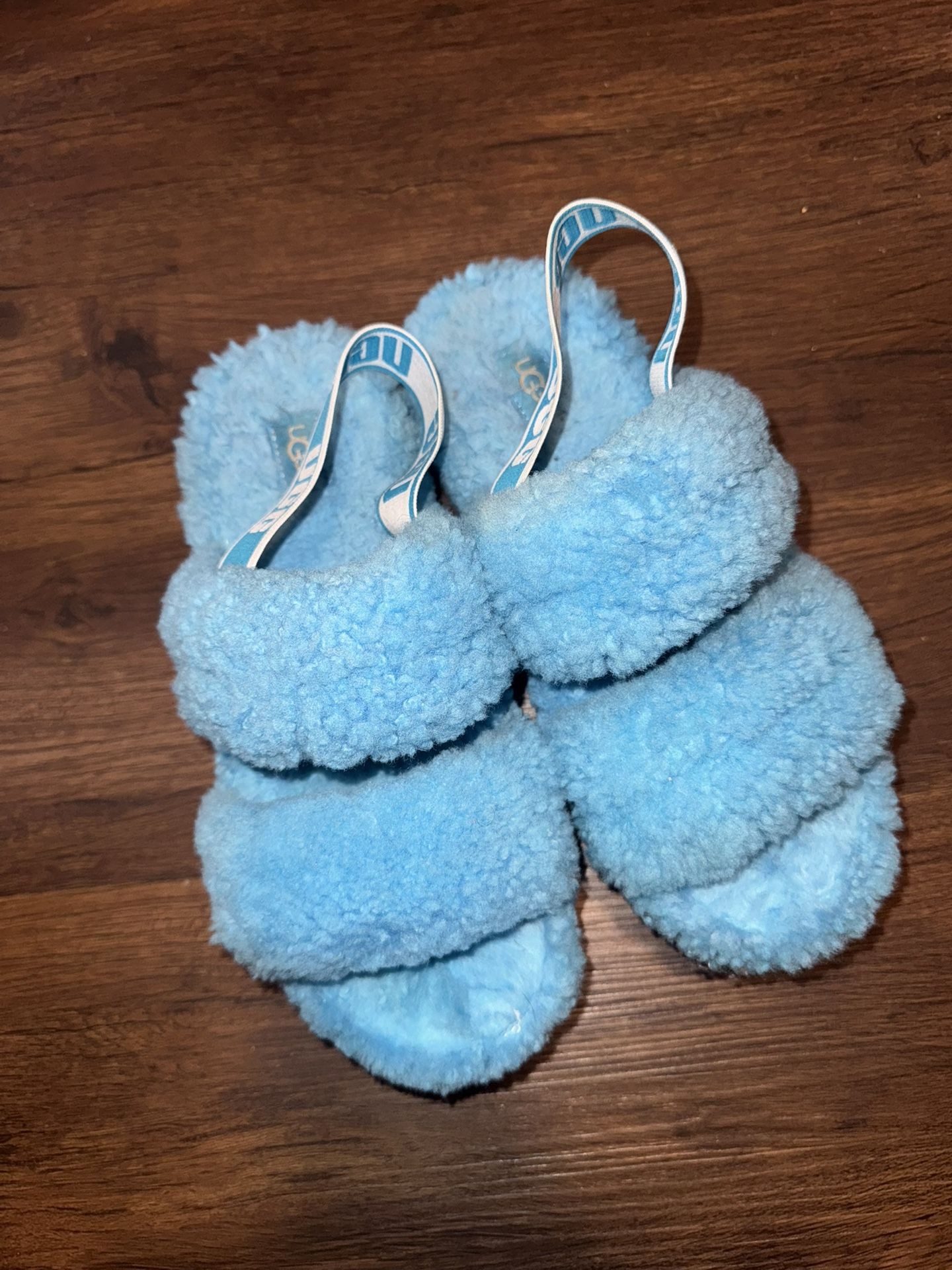 Blue Ugg Sandals, Used ; Size 8