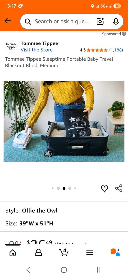 Portable Blackout Blind