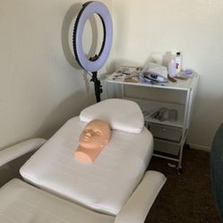 Lash bed tattoo bed chair white esthetician chair 