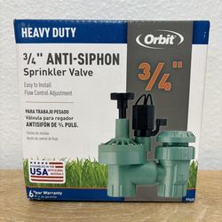Brand new three-quarter inch orbit heavy duty sprinkler valves $14 each