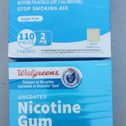 (2) Uncoated Gum, 110-ct each package