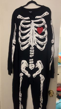 Old Navy Skeleton One-Piece Pajamas xxxl