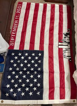 9/11 FLAG ALL EMBROIDERED 60$