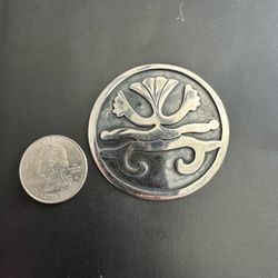 Vintage 925 Sterling Silver Pendant/ brooch , 15 Gr. , marked Taxco Mexico 🇲🇽 925